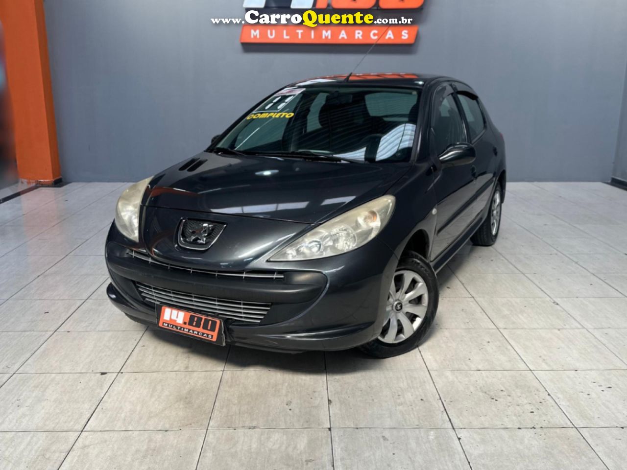 PEUGEOT   207 XR 1.4 FLEX 8V 5P   CINZA 2011 1.4 FLEX - Loja
