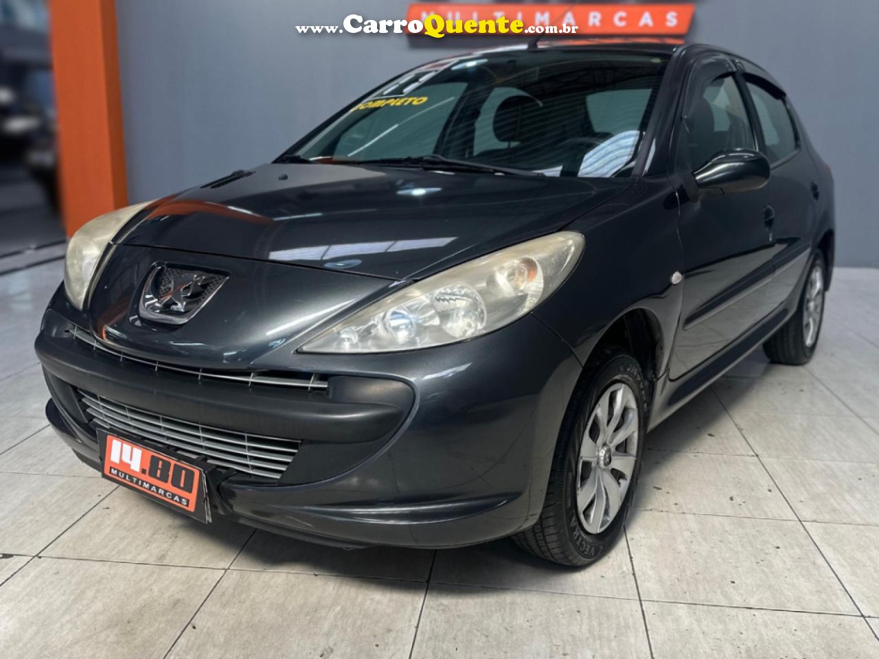 PEUGEOT   207 XR 1.4 FLEX 8V 5P   CINZA 2011 1.4 FLEX - Loja