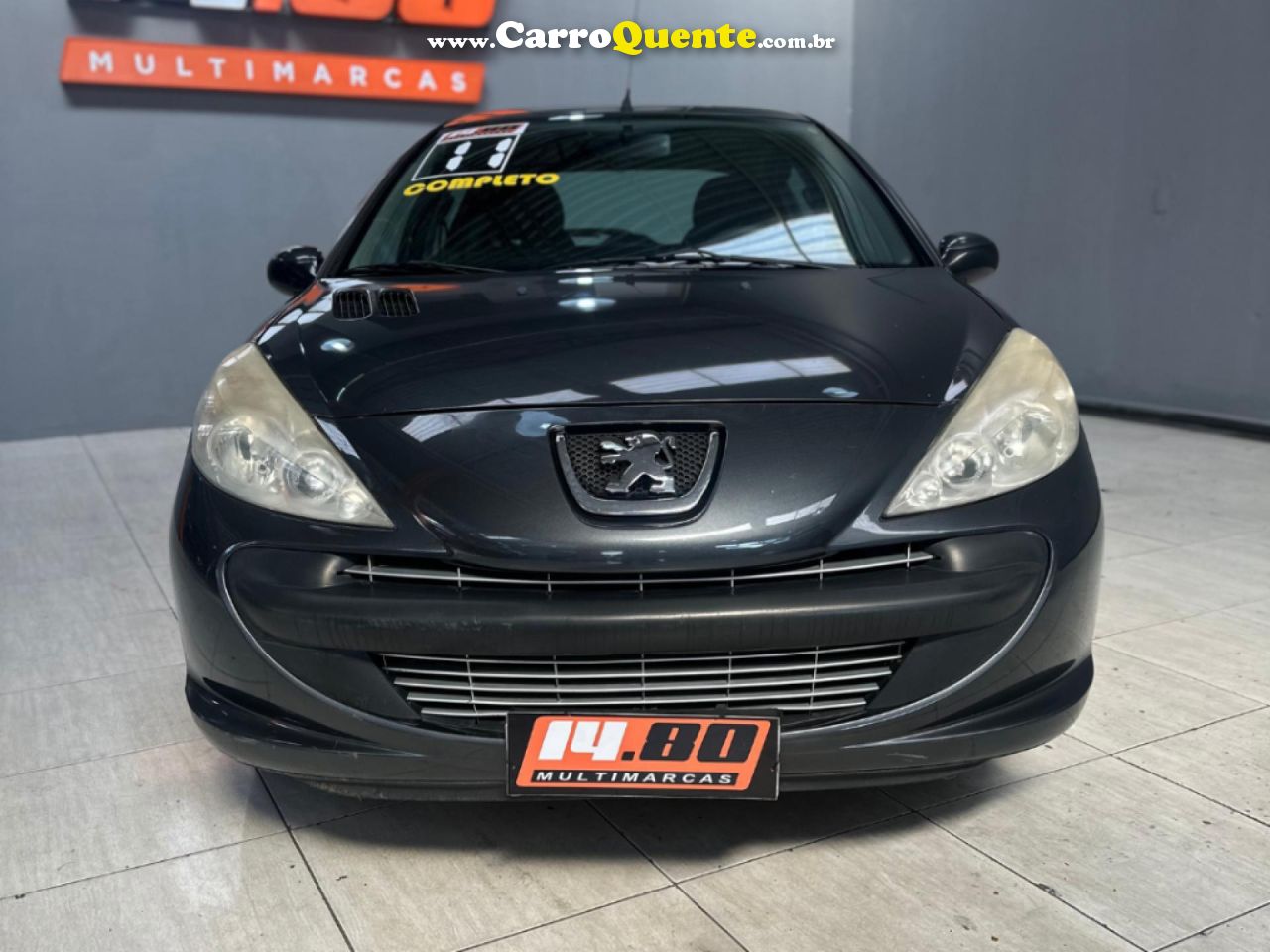 PEUGEOT   207 XR 1.4 FLEX 8V 5P   CINZA 2011 1.4 FLEX - Loja