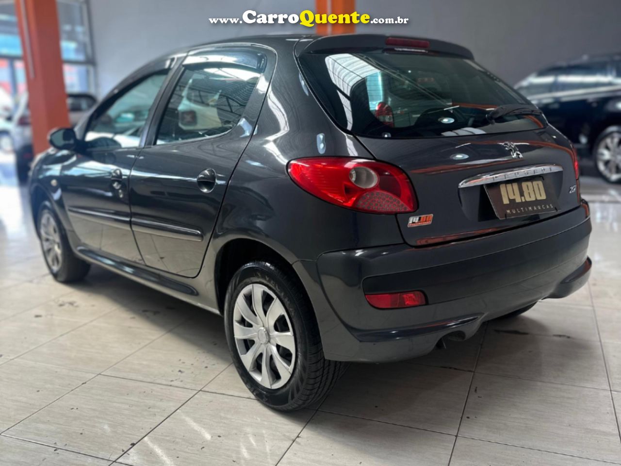 PEUGEOT   207 XR 1.4 FLEX 8V 5P   CINZA 2011 1.4 FLEX - Loja