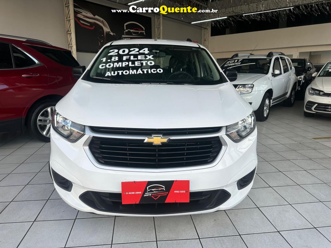 CHEVROLET   SPIN LS 1.8 8V ECONO.FLEX 5P AUT.   BRANCO 2024 1.8 FLEX - Loja