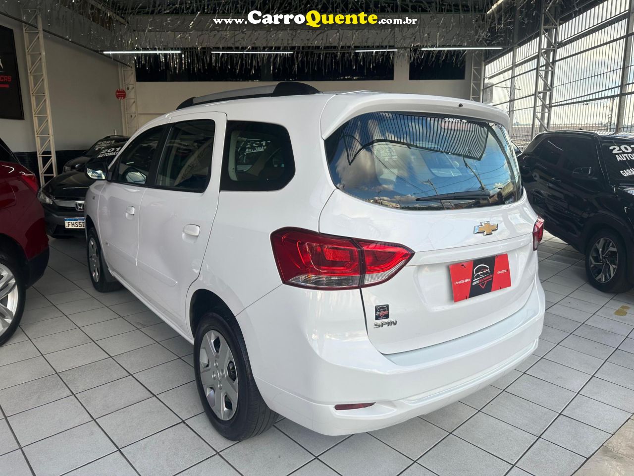 CHEVROLET   SPIN LS 1.8 8V ECONO.FLEX 5P AUT.   BRANCO 2024 1.8 FLEX - Loja