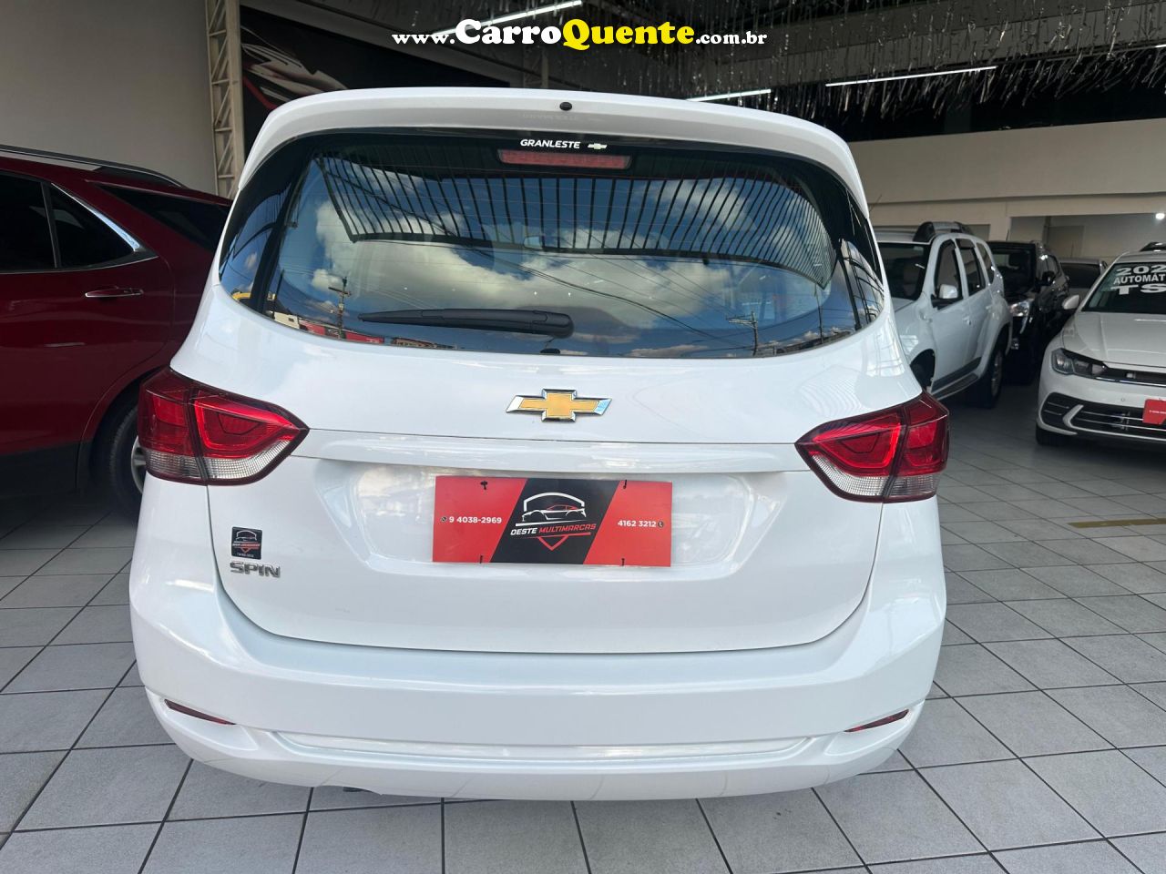 CHEVROLET   SPIN LS 1.8 8V ECONO.FLEX 5P AUT.   BRANCO 2024 1.8 FLEX - Loja