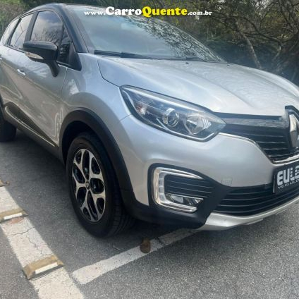 RENAULT   CAPTUR INTENSE 1.6 16V FLEX 5P AUT.   PRATA 2019 1.6 FLEX