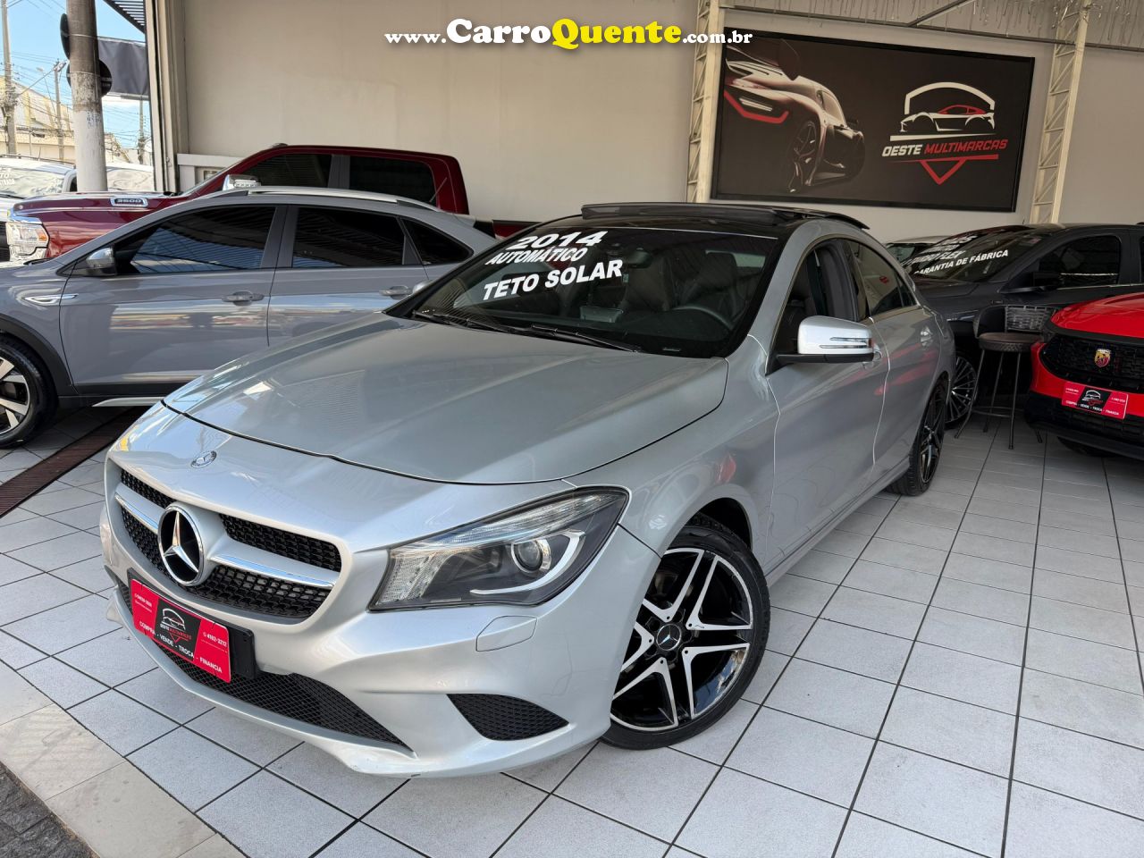 MERCEDES-BENZ   CLA-200 FIRST EDITION 1.6 TB 16V  AUT.   PRATA 2014 1.6 GASOLINA - Loja