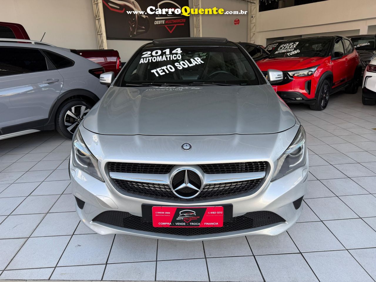 MERCEDES-BENZ   CLA-200 FIRST EDITION 1.6 TB 16V  AUT.   PRATA 2014 1.6 GASOLINA - Loja