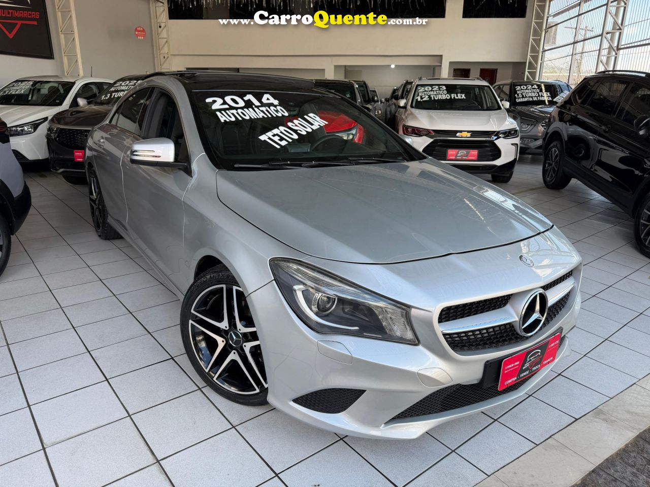 MERCEDES-BENZ   CLA-200 FIRST EDITION 1.6 TB 16V  AUT.   PRATA 2014 1.6 GASOLINA - Loja