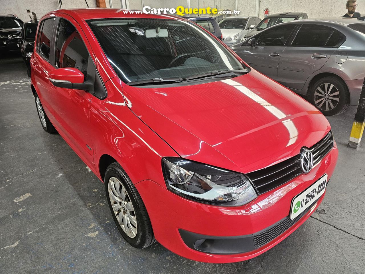 VOLKSWAGEN   FOX 1.0 MI TOTAL FLEX 8V 5P   VERMELHO 2014 1.0 FLEX - Loja