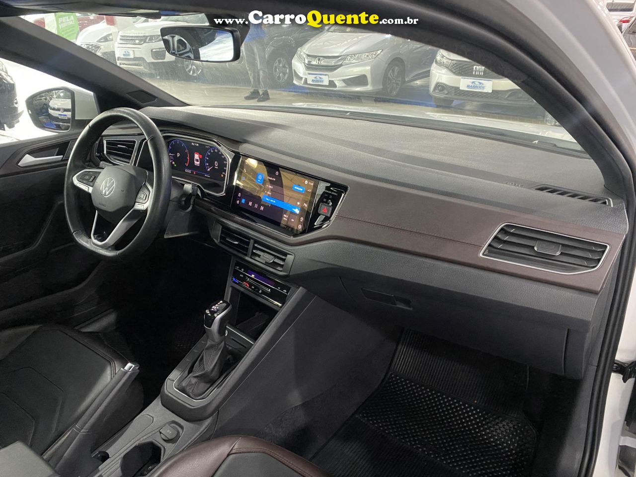 VOLKSWAGEN   VIRTUS HIGHLINE 200 TSI 1.0 FLEX 12V AUT   BRANCO 2023 1.0 FLEX - Loja