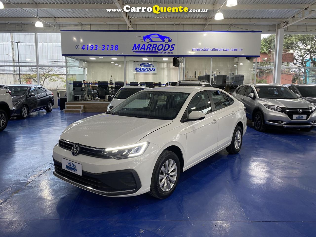 VOLKSWAGEN   VIRTUS TSI 1.0 FLEX 12V 4P AUT.   BRANCO 2024 1.0 FLEX - Loja
