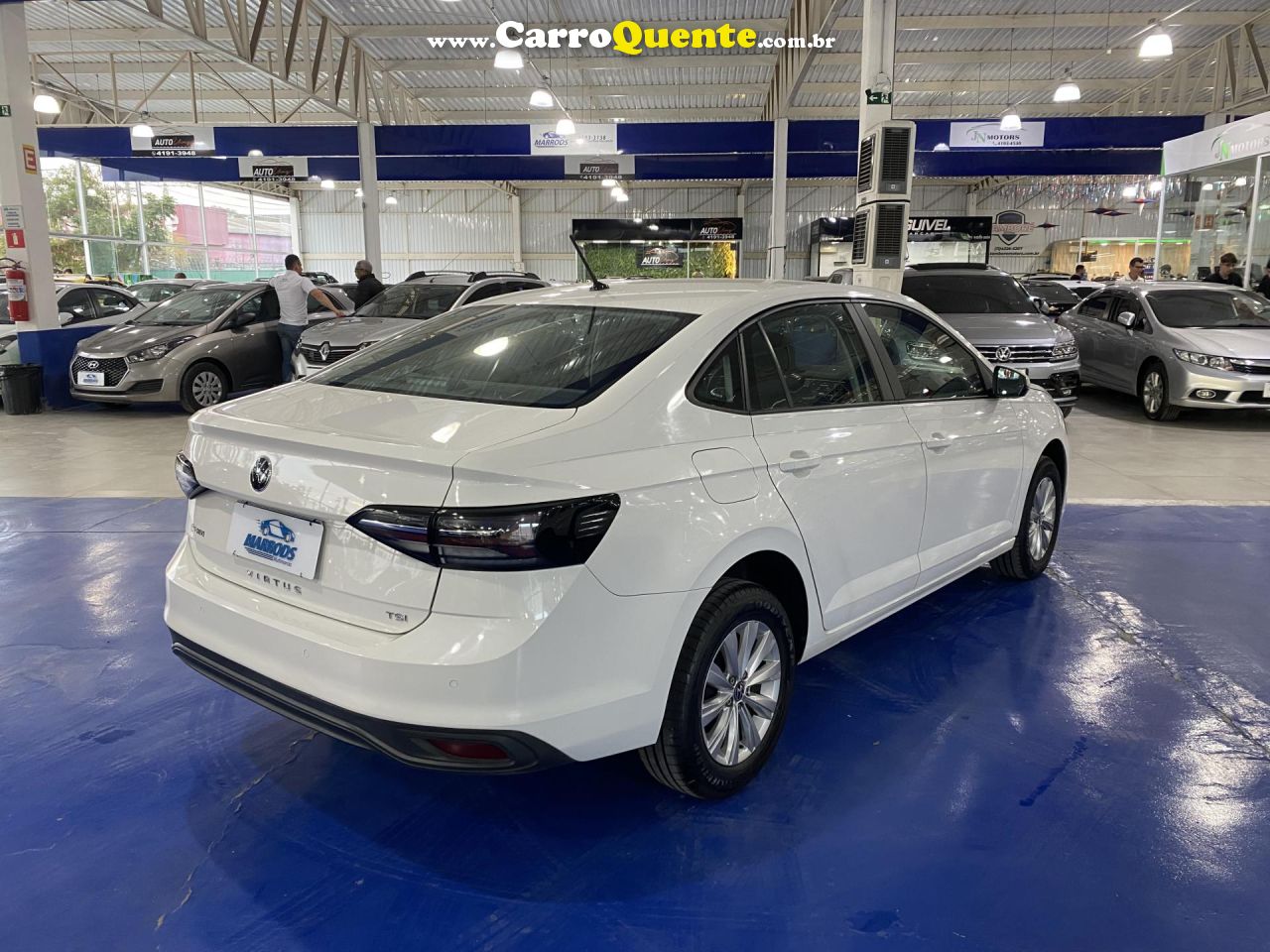 VOLKSWAGEN   VIRTUS TSI 1.0 FLEX 12V 4P AUT.   BRANCO 2024 1.0 FLEX - Loja