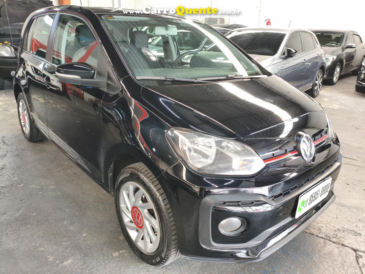 VOLKSWAGEN   UP! CONNECT 1.0 TSI TOTAL FLEX 12V 5P   PRETO 2020 1.0 FLEX - Loja