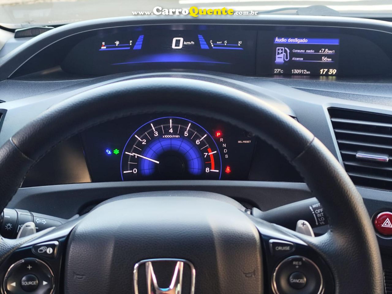 HONDA   CIVIC SEDAN LXR 2.0 FLEXONE 16V AUT. 4P   BRANCO 2016 2.0 FLEX - Loja
