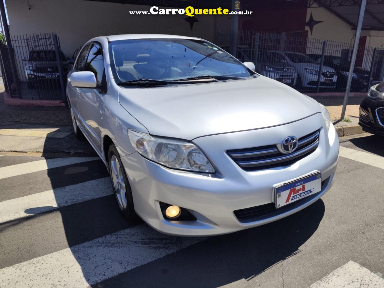 TOYOTA   COROLLA XLI 1.6 16V 110CV AUT.   PRATA 2009 1.6 GASOLINA - Loja