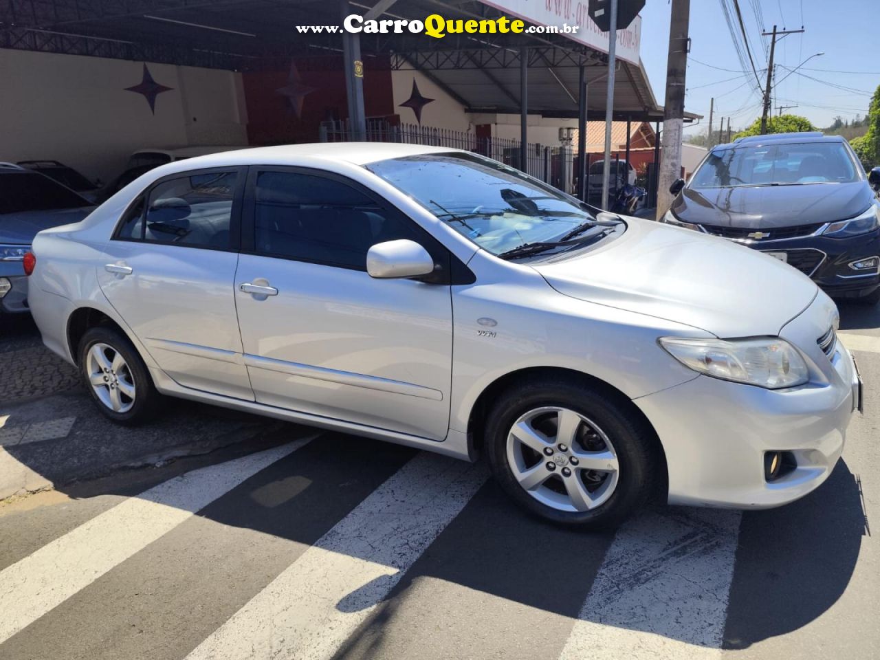 TOYOTA   COROLLA XLI 1.6 16V 110CV AUT.   PRATA 2009 1.6 GASOLINA - Loja