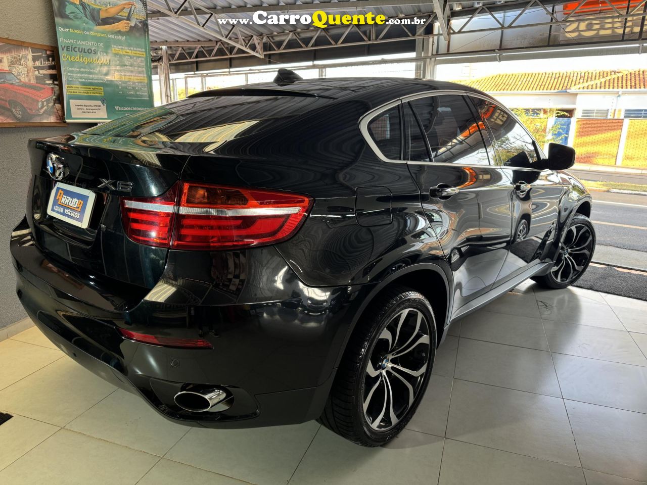 BMW   X6 XDRIVE 35I 3.0 306CV BI-TURBO   PRETO 2014 3.0 GASOLINA - Loja