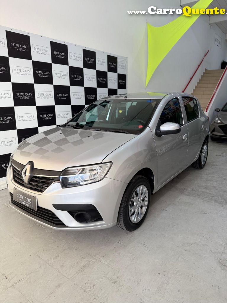 RENAULT   SANDERO ZEN FLEX 1.6 16V 5P MEC.   PRATA 2020 1.6 FLEX - Loja
