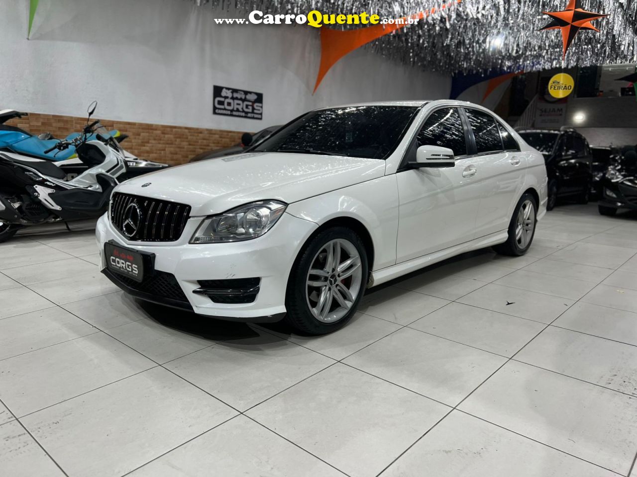 MERCEDES-BENZ   C-180 CGI TOURING SPORT 1.6 TB AUT.   BRANCO 2013 1.6 GASOLINA - Loja