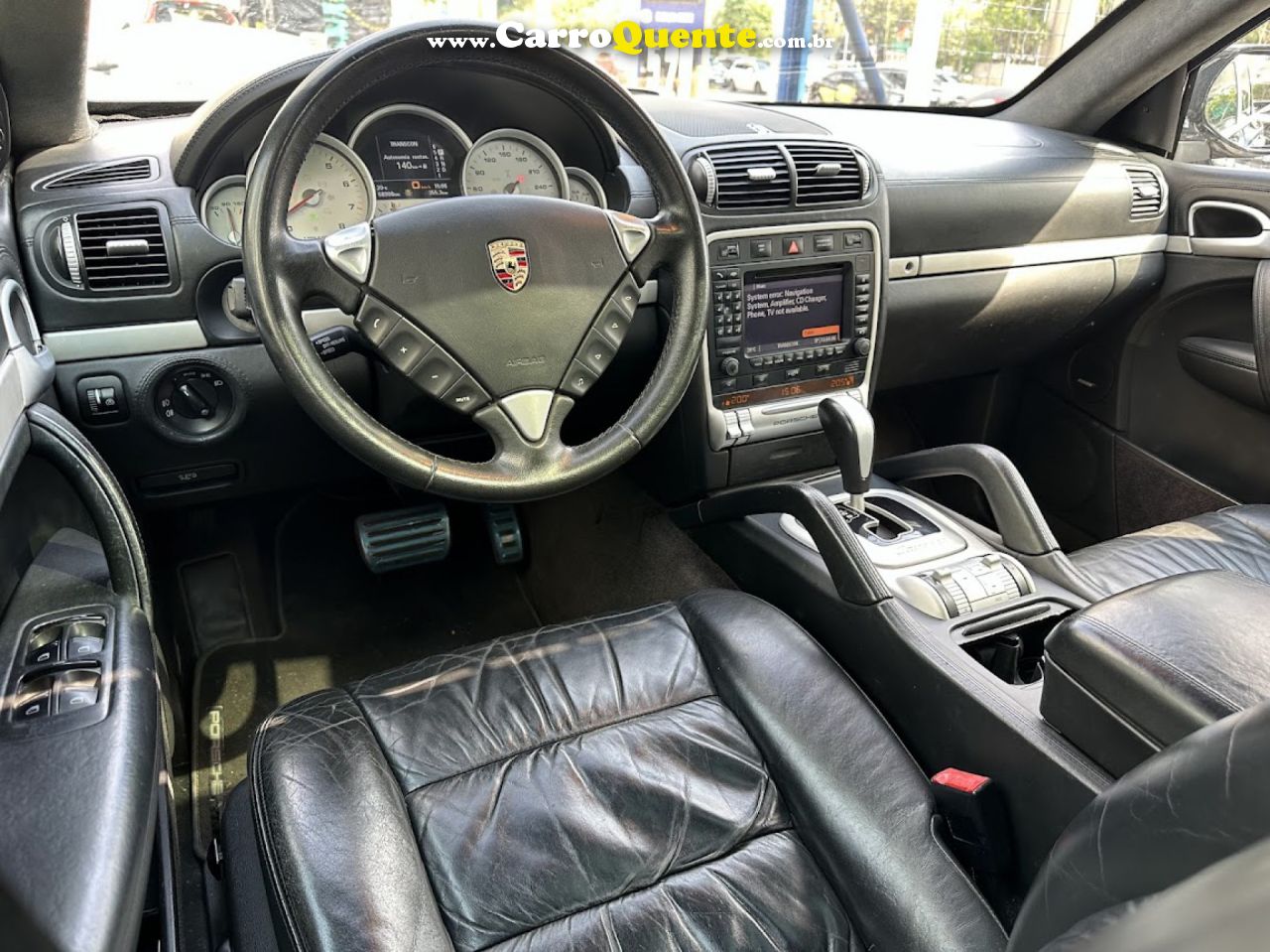 PORSCHE   CAYENNE TURBO 4.54.8   PRETO 2008 4.8 GASOLINA - Loja