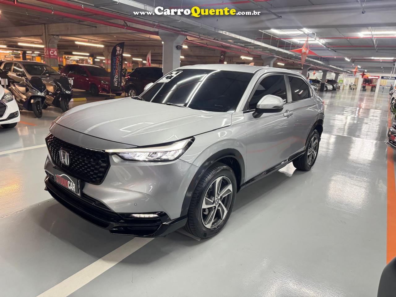 HONDA   HR-V TOURING 1.5 FLEX TB 16V 5P AUT.   PRATA 2024 1.5 FLEX - Loja