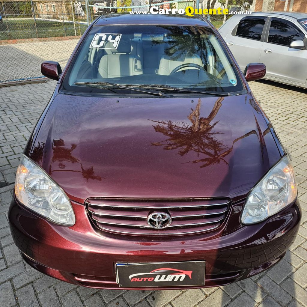 TOYOTA   COROLLA SE-G 1.81.8 FLEX 16V AUT.   VERMELHO 2004 1.8 FLEX - Loja