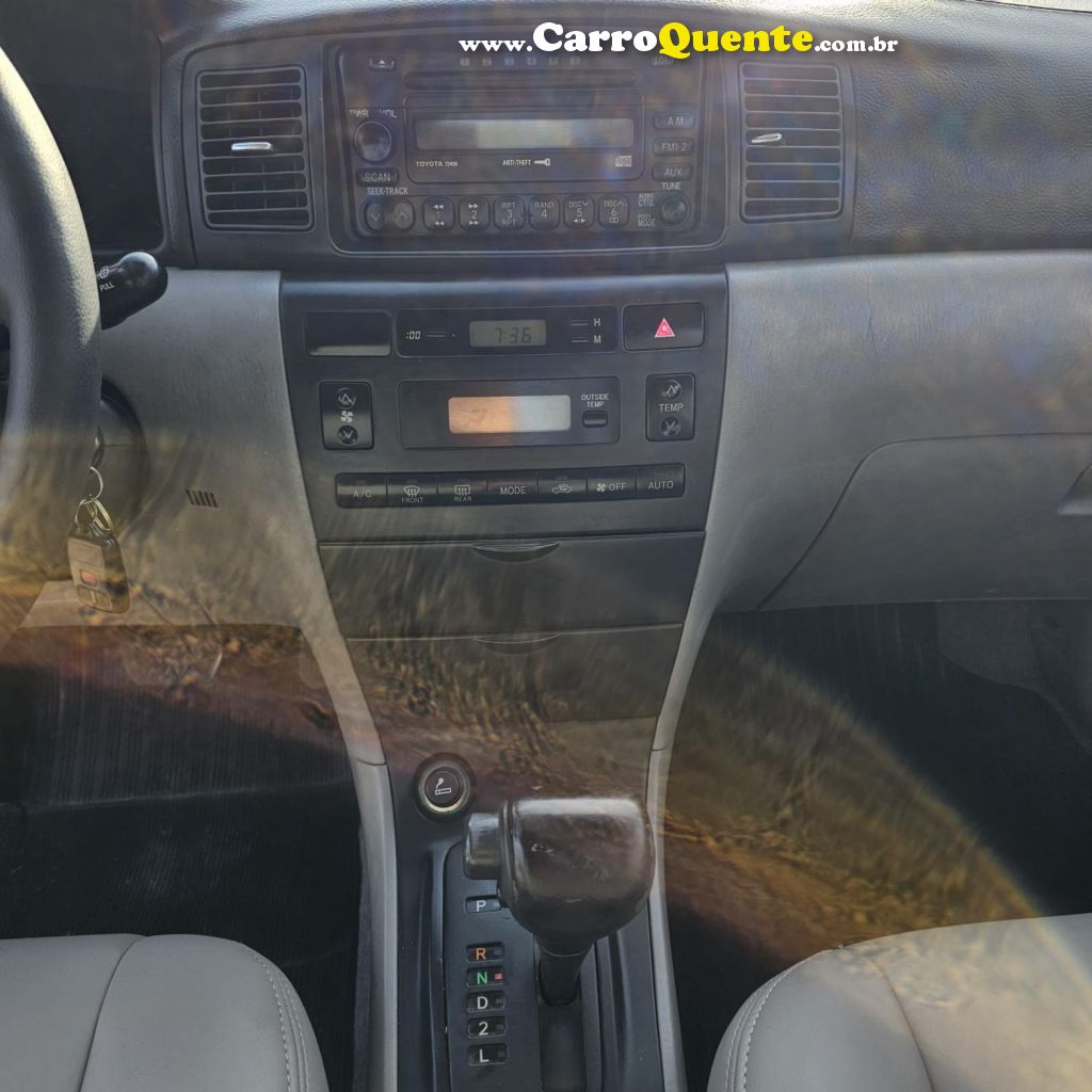 TOYOTA   COROLLA SE-G 1.81.8 FLEX 16V AUT.   VERMELHO 2004 1.8 FLEX - Loja