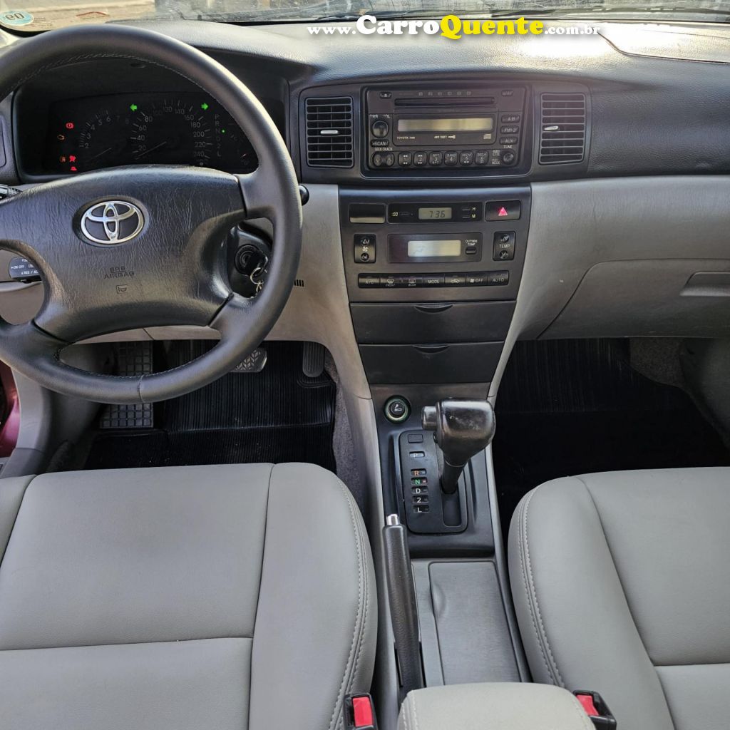 TOYOTA   COROLLA SE-G 1.81.8 FLEX 16V AUT.   VERMELHO 2004 1.8 FLEX - Loja