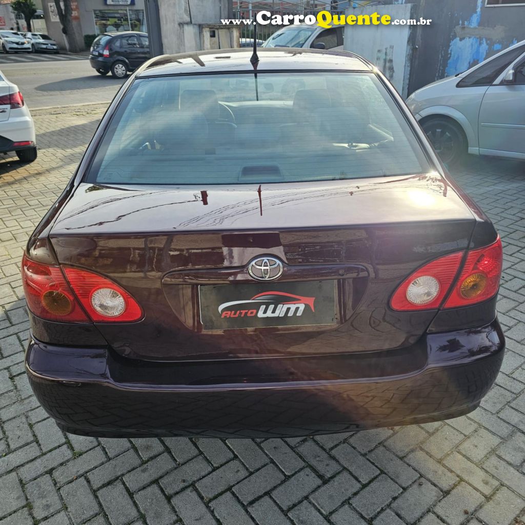 TOYOTA   COROLLA SE-G 1.81.8 FLEX 16V AUT.   VERMELHO 2004 1.8 FLEX - Loja