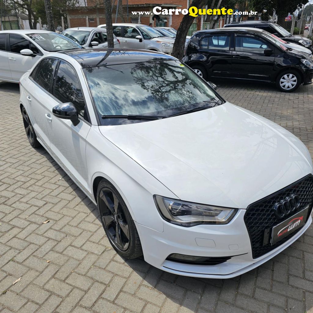 AUDI   A3 SED.1.81.8 AMBIT.16V TB FSI S-TRONIC   BRANCO 2015 1.8 GASOLINA - Loja