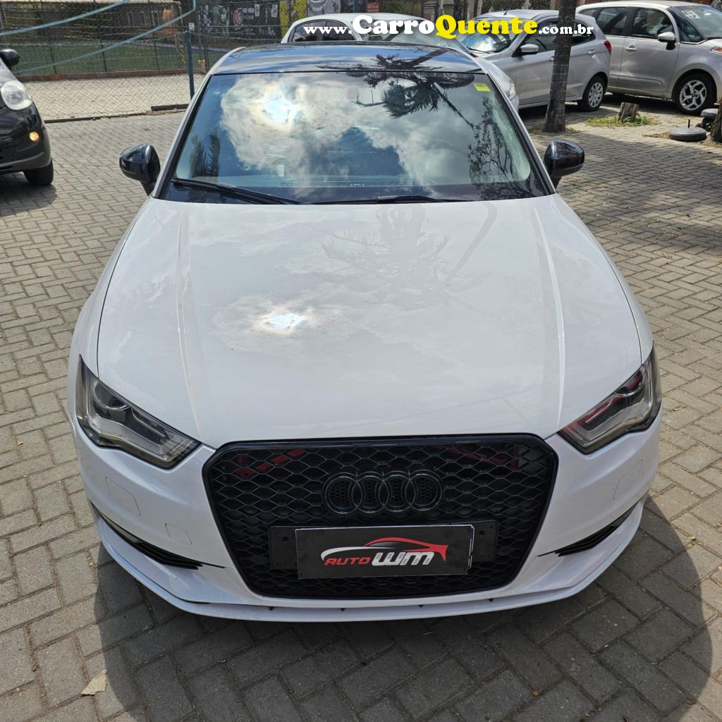 AUDI   A3 SED.1.81.8 AMBIT.16V TB FSI S-TRONIC   BRANCO 2015 1.8 GASOLINA - Loja