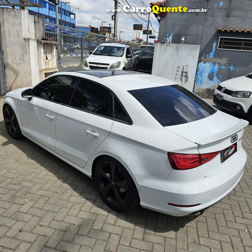 AUDI   A3 SED.1.81.8 AMBIT.16V TB FSI S-TRONIC   BRANCO 2015 1.8 GASOLINA - Loja