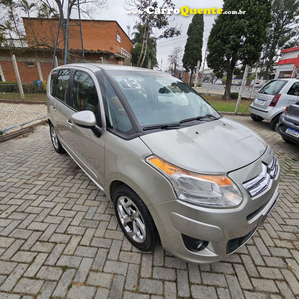CITROËN   C3 PICASSO GLX 1.6 FLEX 16V 5P AUT.   PRATA 2013 1.6 FLEX - Loja