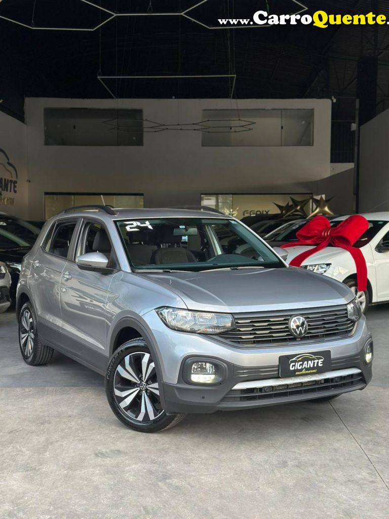 VOLKSWAGEN   T-CROSS 200 TSI 1.0  FLEX 12V 5P AUT.   PRATA 2024 1.0 FLEX - Loja