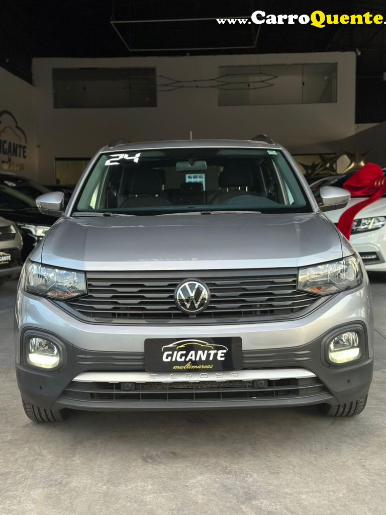 VOLKSWAGEN   T-CROSS 200 TSI 1.0  FLEX 12V 5P AUT.   PRATA 2024 1.0 FLEX - Loja