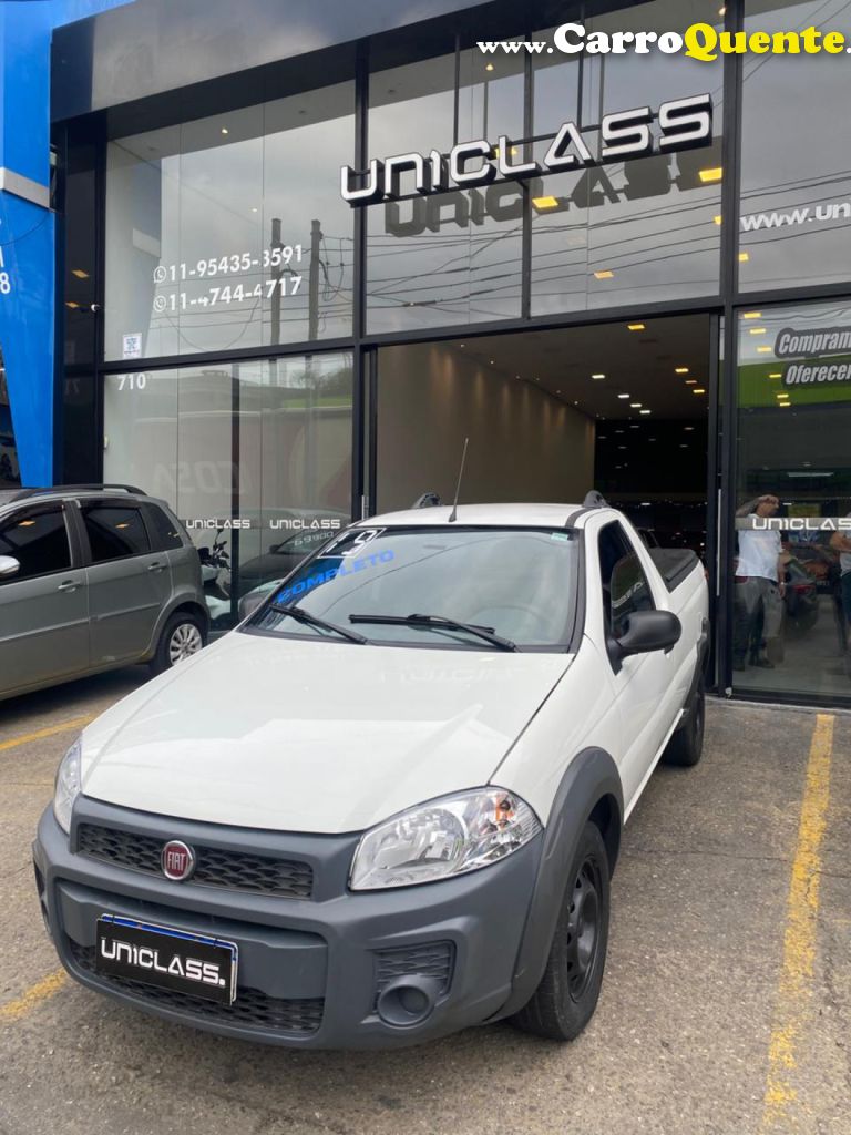 FIAT   STRADA WORKING HARD 1.4 FIRE FLEX 8V CS   BRANCO 2019 1.4 FLEX - Loja