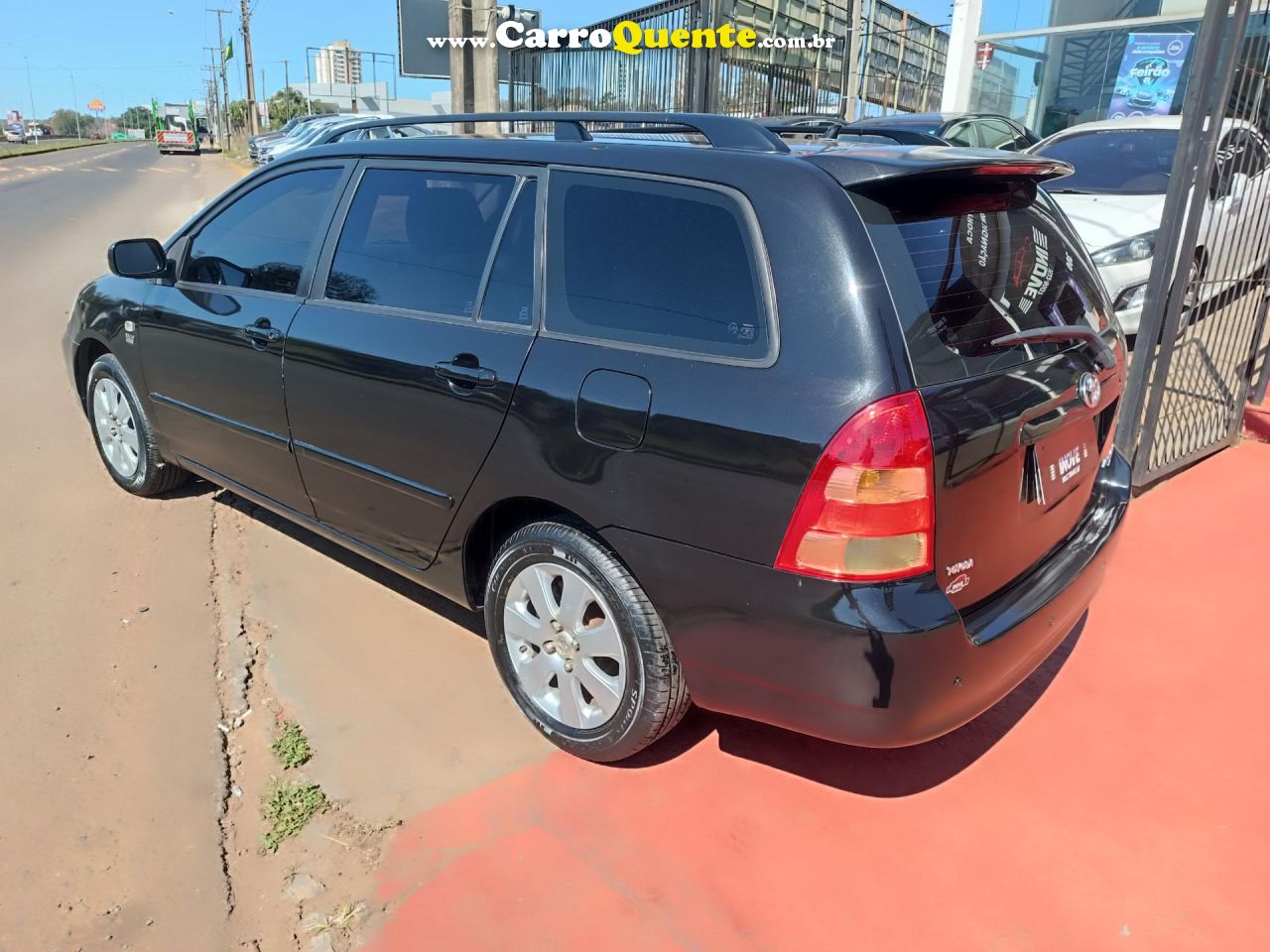TOYOTA   COROLLA FIELDER SW 1.81.8 XEI FLEX AUT.   PRETO 2008 1.8 FLEX - Loja