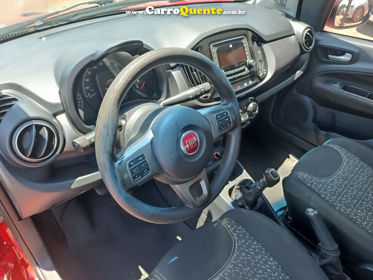 FIAT   UNO EVOLUTION 1.4 FIRE FLEX 8V 5P   VERMELHO 2015 1.4 FLEX - Loja
