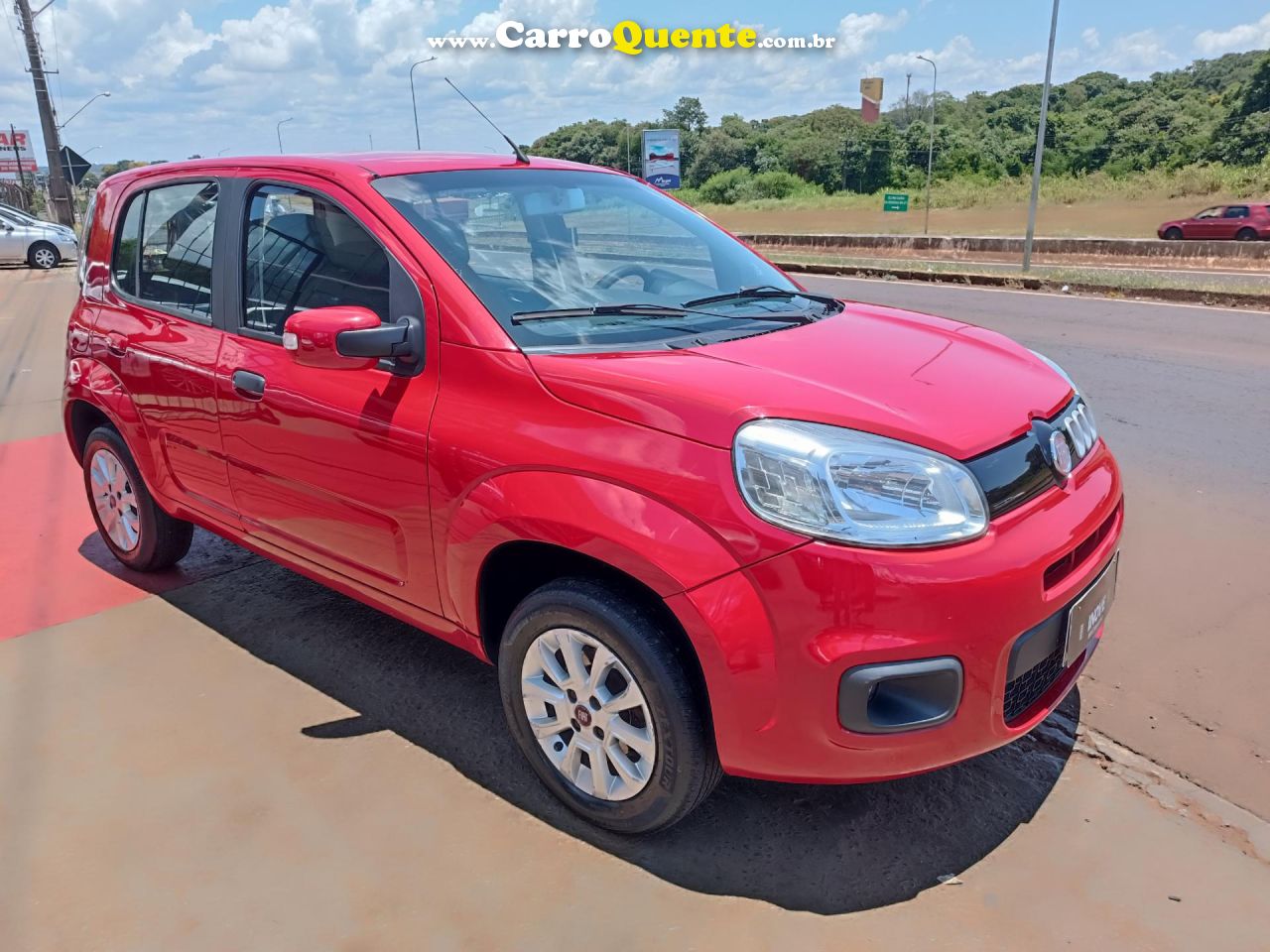 FIAT   UNO EVOLUTION 1.4 FIRE FLEX 8V 5P   VERMELHO 2015 1.4 FLEX - Loja