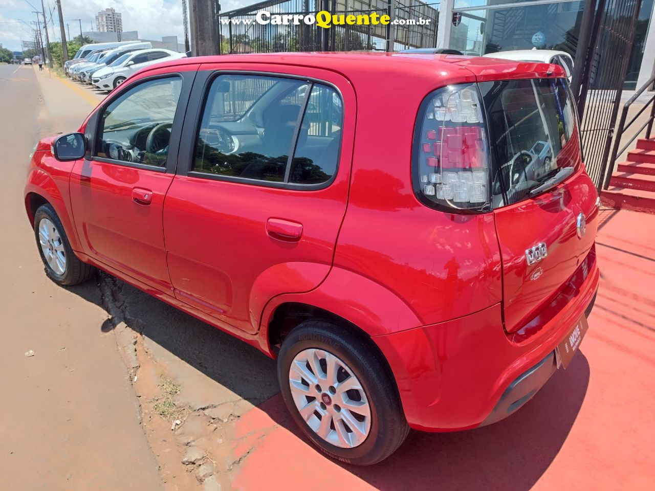FIAT   UNO EVOLUTION 1.4 FIRE FLEX 8V 5P   VERMELHO 2015 1.4 FLEX - Loja