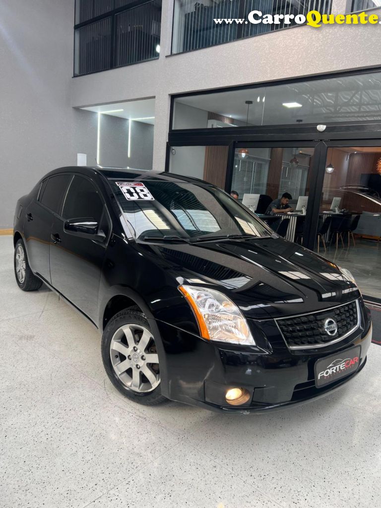 NISSAN   SENTRA S 2.0 2.0 FLEX FUEL 16V AUT.   PRETO 2008 2.0 FLEX - Loja