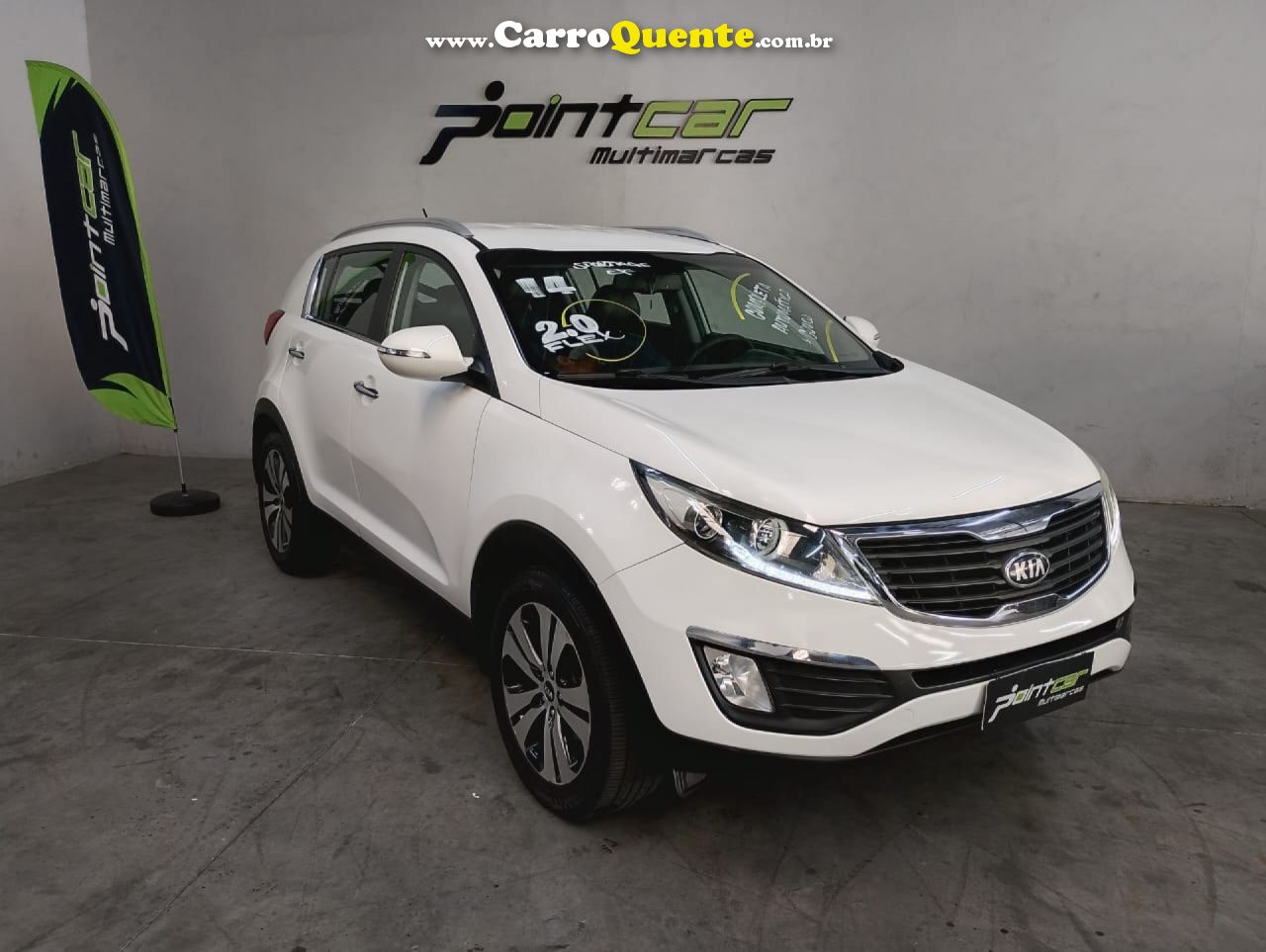 KIA   SPORTAGE EX 2.0 16V 2.0 16V FLEX AUT.   BRANCO 2014 2.0 FLEX - Loja