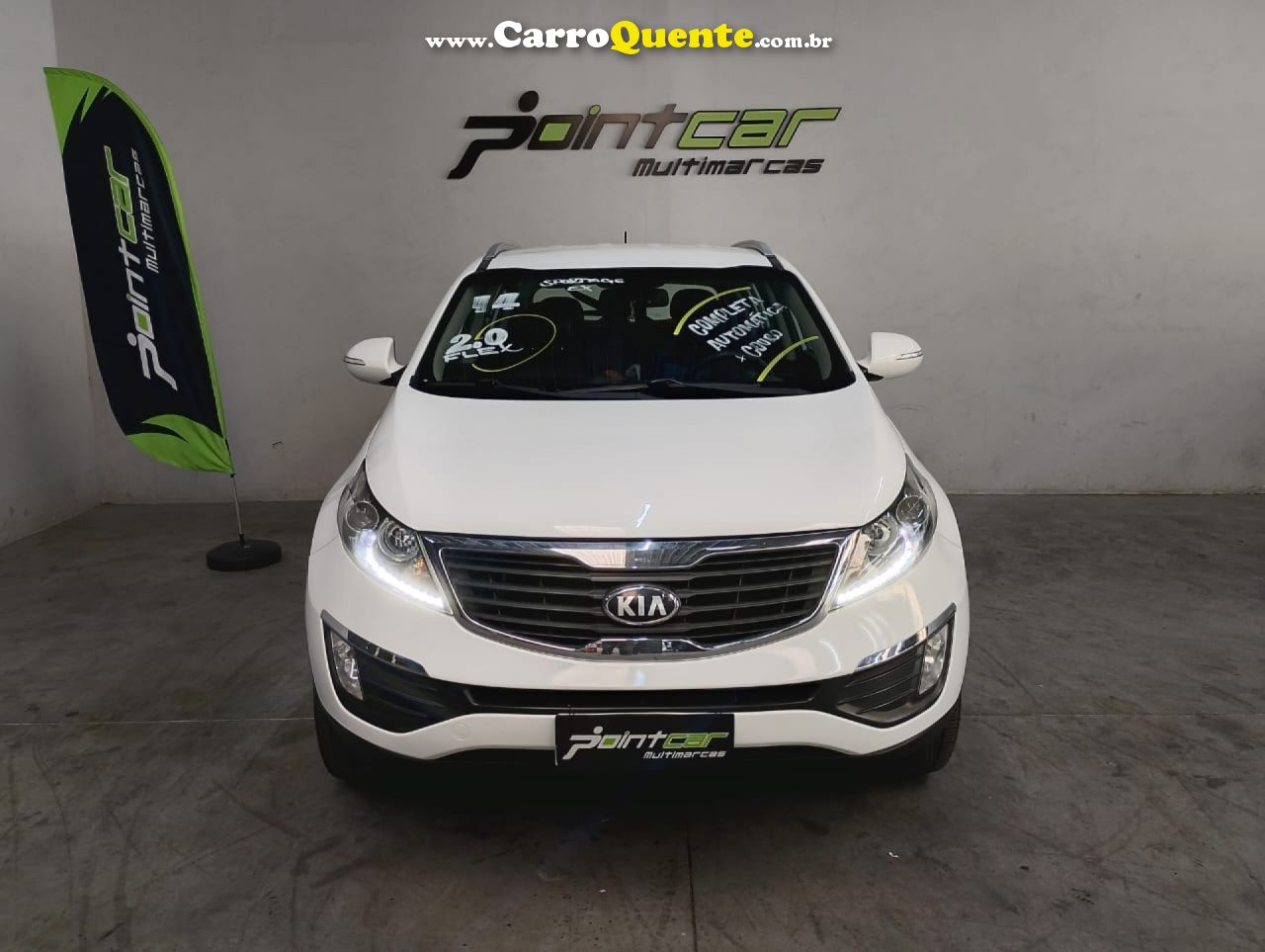 KIA   SPORTAGE EX 2.0 16V 2.0 16V FLEX AUT.   BRANCO 2014 2.0 FLEX - Loja
