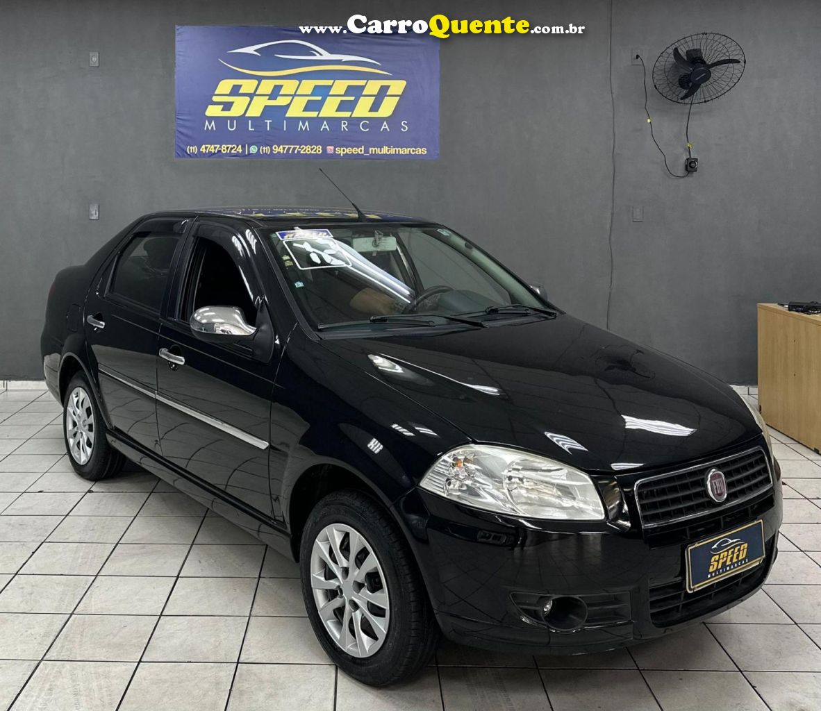 FIAT   SIENA EL 1.0 MPI FIRE FLEX 8V 4P   PRETO 2012 1.0 FLEX - Loja