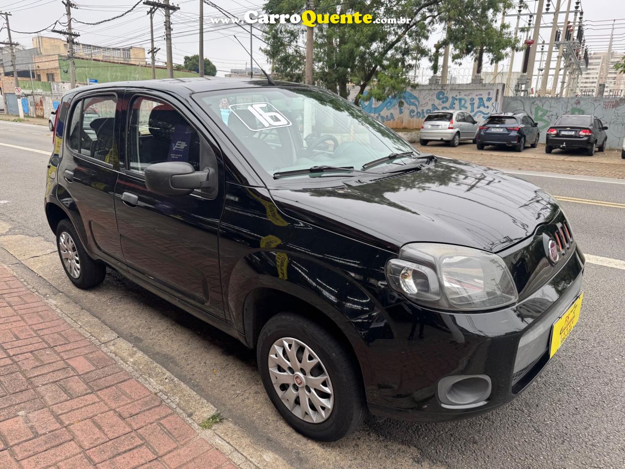FIAT   UNO VIVACE CELEB. 1.0 EVO F.FLEX 8V 5P   PRETO 2016 1.0 FLEX - Loja