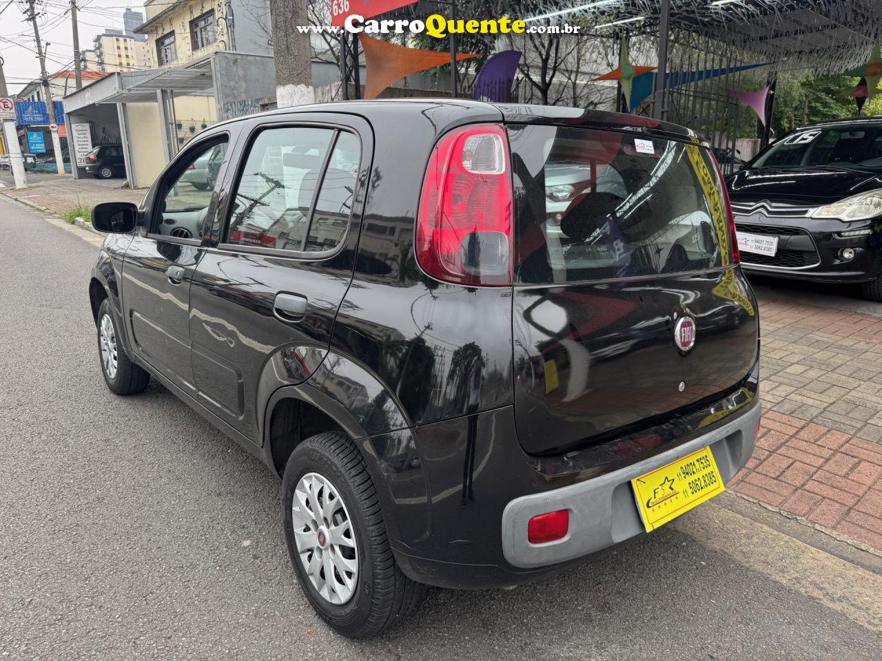 FIAT   UNO VIVACE CELEB. 1.0 EVO F.FLEX 8V 5P   PRETO 2016 1.0 FLEX - Loja