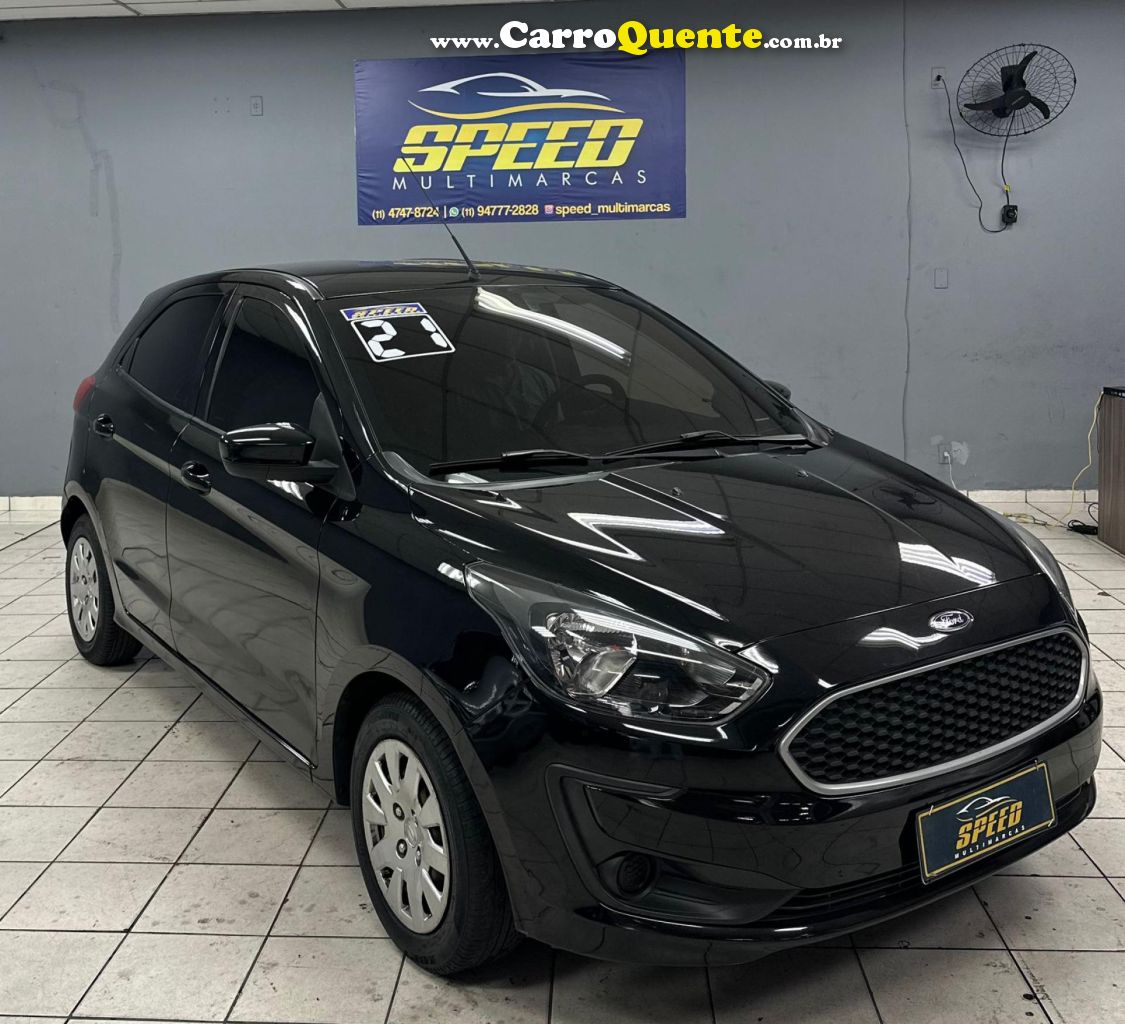 FORD   KA 1.0 SESE PLUS TIVCT FLEX 5P   PRETO 2021 1.0 FLEX - Loja