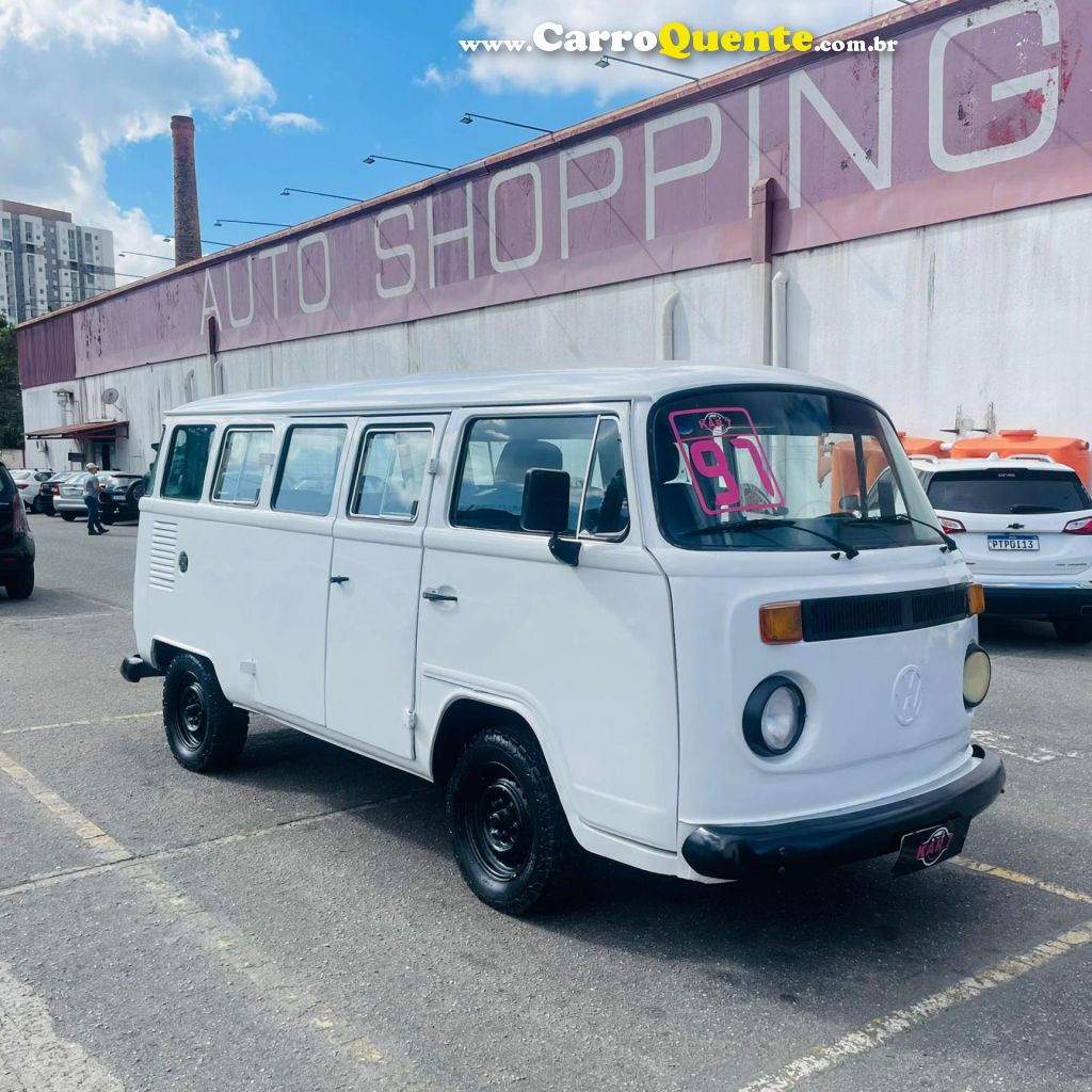 VOLKSWAGEN   KOMBI STANDARD LUXO SÉRIE PRATA   BRANCO 1997 1600 GASOLINA - Loja