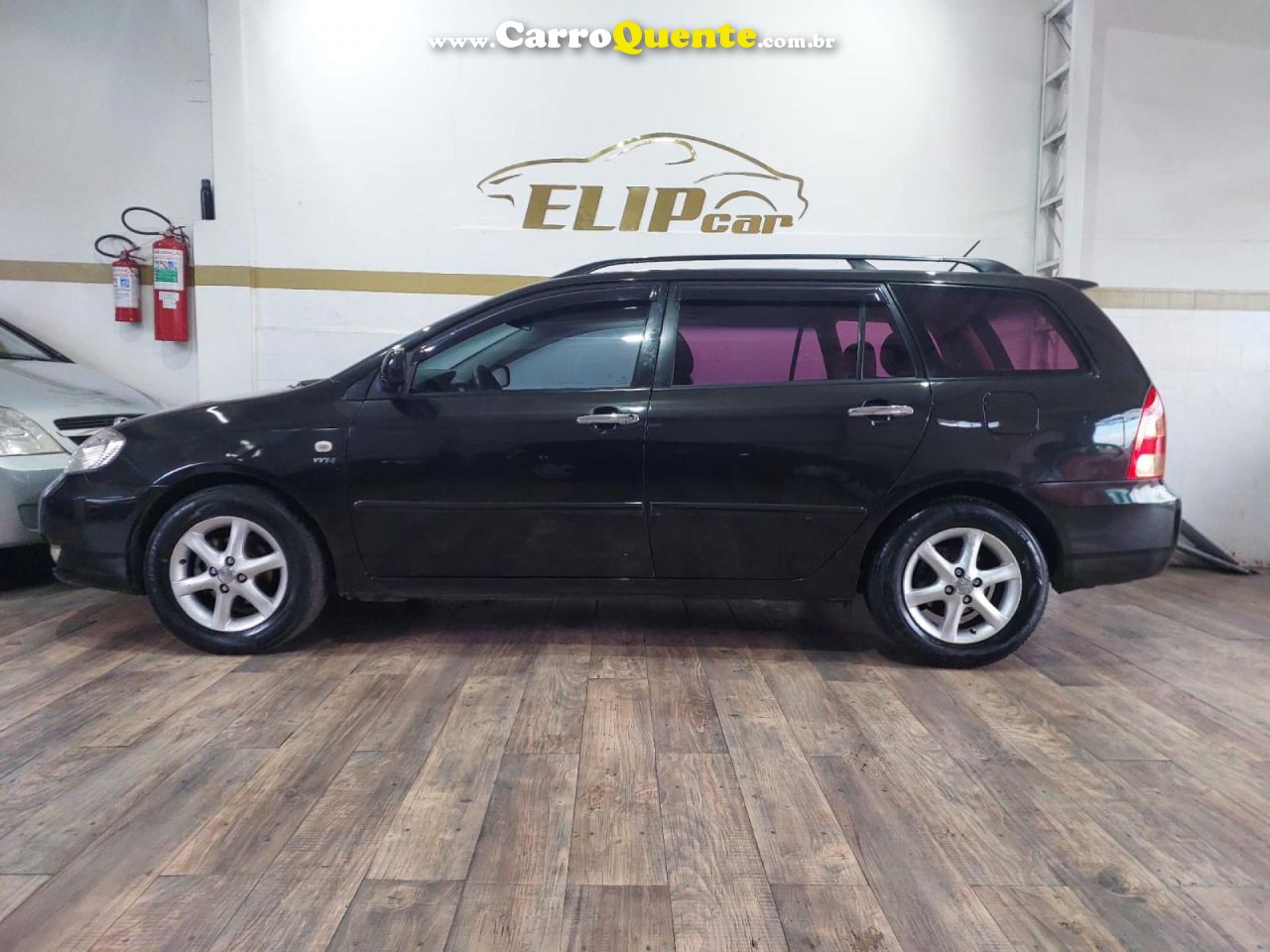 TOYOTA   COROLLA FIELDER SW 1.81.8 XEI FLEX AUT.   PRETO 2007 1.8 GASOLINA - Loja