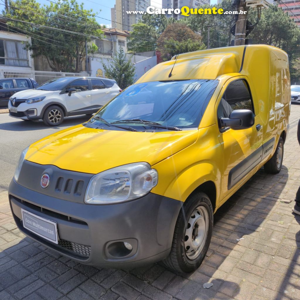FIAT   FIORINO FURGÃO WORK. HARD 1.4 FLEX 8V 2P   AMARELO 2018 1.4 FLEX E GÁS NATURAL - Loja