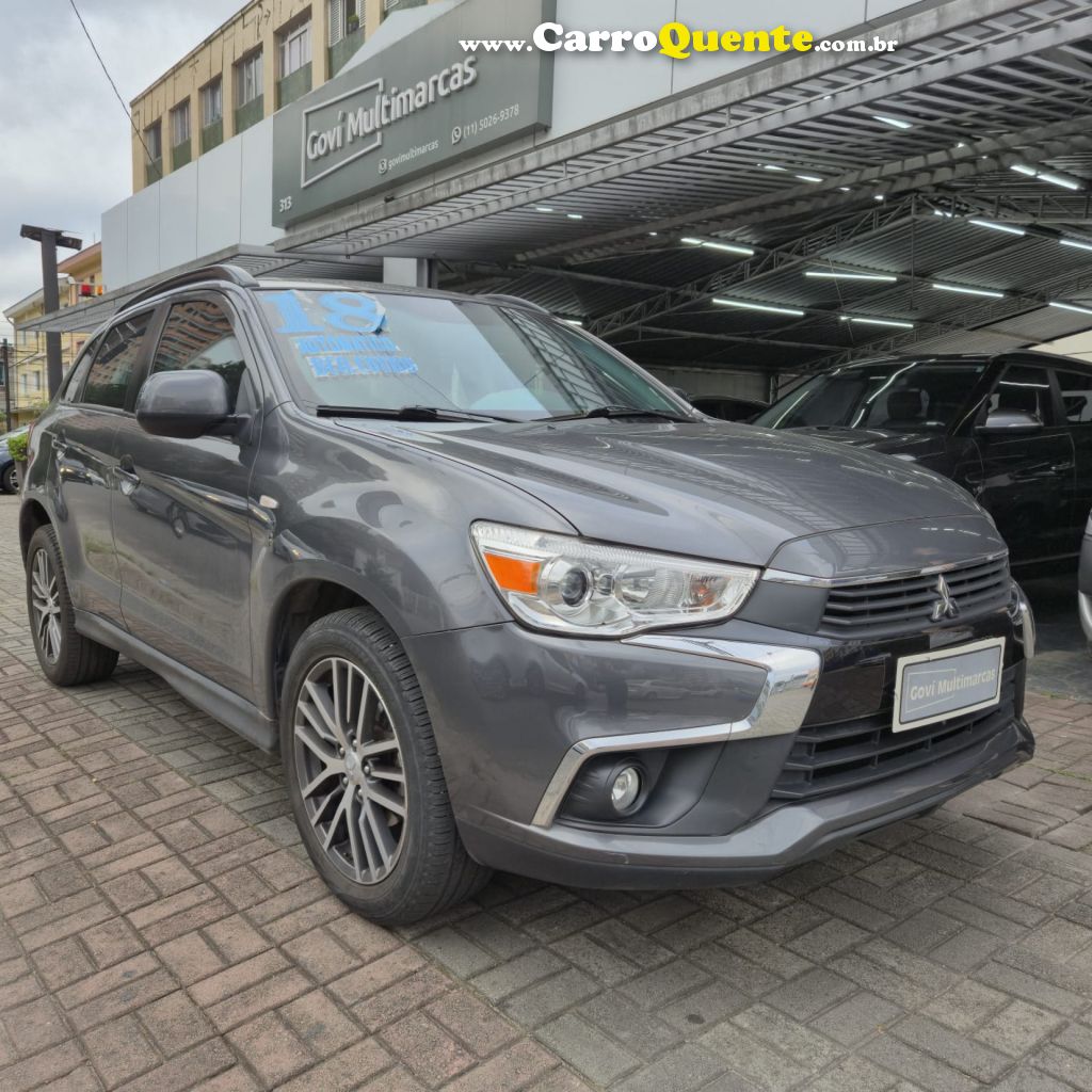 MITSUBISHI   ASX 2.0 16V 4X2 FLEX AUT.   CINZA 2018 2.0 FLEX - Loja